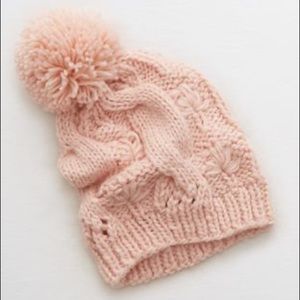 NWT aerie pom beanie light pink